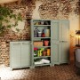 Keter Low Garden Storage Cabinet Planet Jade Gray by , Lockers and storage cabinets - Ref: Foro24-445040, Price: 136,42 €, Di...