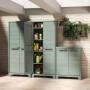 Keter Low Garden Storage Cabinet Planet Jade Gray by , Lockers and storage cabinets - Ref: Foro24-445040, Price: 136,42 €, Di...