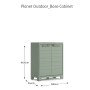 Keter Low Garden Storage Cabinet Planet Jade Gray by , Lockers and storage cabinets - Ref: Foro24-445040, Price: 136,42 €, Di...