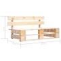 6-piece pallet furniture and impregnated pine wood cushions by , Garden sets - Ref: Foro24-3066971, Price: 427,96 €, Discount: %