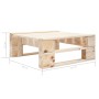 6-piece pallet furniture and impregnated pine wood cushions by , Garden sets - Ref: Foro24-3067045, Price: 453,99 €, Discount: %