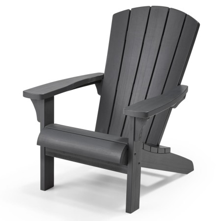 Keter Adirondack Chair Troy graphite color by , Garden chairs - Ref: Foro24-428406, Price: 151,98 €, Discount: %