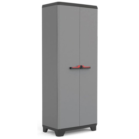 Keter Stilo storage cabinet with shelves gray and black 173 cm by , Lockers and storage cabinets - Ref: Foro24-434768, Price:...