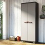 Keter Stilo storage cabinet with shelves gray and black 173 cm by , Lockers and storage cabinets - Ref: Foro24-434768, Price:...