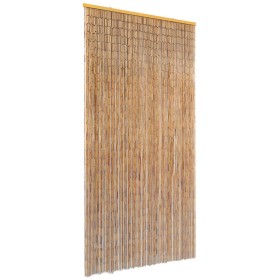 Bamboo door curtain against insects 90x220 cm by , Mosquito nets for windows - Ref: Foro24-43721, Price: 98,76 €, Discount: %