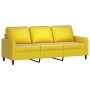 Yellow velvet 3-piece sofa set with cushions by , Sofas - Ref: Foro24-3201482, Price: 667,77 €, Discount: %