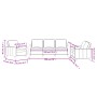 Dreiteilige Sofagarnitur aus rotem Samt mit Kissen von , Sofas - Ref: Foro24-3201480, Preis: 617,18 €, Rabatt: %