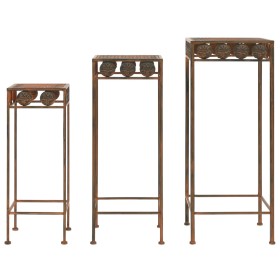 Set of 3 pcs vintage style rusty metal plant supports by vidaXL, Pot stands - Ref: Foro24-245928, Price: 82,16 €, Discount: %