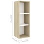 Living room furniture 5 pieces white engineered wood and Sonoma oak by , TV Furniture - Ref: Foro24-3079615, Price: 133,80 €,...