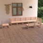 Gartenmöbel-Set 9-teilig aus massivem Kiefernholz von , Gartensets - Ref: Foro24-3075674, Preis: 450,02 €, Rabatt: %