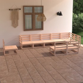 Gartenmöbel-Set 9-teilig aus massivem Kiefernholz von , Gartensets - Ref: Foro24-3075674, Preis: 446,99 €, Rabatt: %