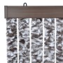 Brown and beige chenille mosquito net curtain 90x200 cm by , Mosquito nets for windows - Ref: Foro24-315130, Price: 54,62 €, ...