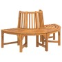 Semicircular tree bench solid eucalyptus wood Ø160 cm by , garden benches - Ref: Foro24-319423, Price: 239,29 €, Discount: %