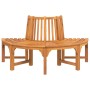 Semicircular tree bench solid eucalyptus wood Ø160 cm by , garden benches - Ref: Foro24-319423, Price: 239,29 €, Discount: %