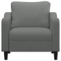 Dark gray fabric armchair 60 cm by , Sofas - Ref: Foro24-359344, Price: 168,07 €, Discount: %