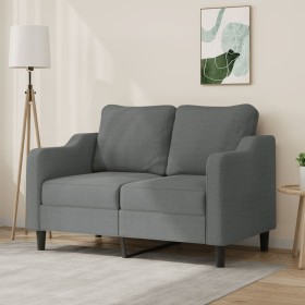 2-seater sofa in dark gray fabric 120 cm by , Sofas - Ref: Foro24-359352, Price: 220,35 €, Discount: %