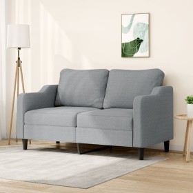 2 seater sofa in light gray fabric 140 cm by , Sofas - Ref: Foro24-359359, Price: 230,67 €, Discount: %