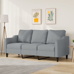 3-seater sofa in light gray fabric 180 cm by , Sofas - Ref: Foro24-359367, Price: 309,82 €, Discount: %