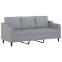 3-seater sofa in light gray fabric 180 cm by , Sofas - Ref: Foro24-359367, Price: 309,82 €, Discount: %