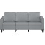 3-seater sofa in light gray fabric 180 cm by , Sofas - Ref: Foro24-359367, Price: 309,82 €, Discount: %