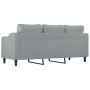 3-seater sofa in light gray fabric 180 cm by , Sofas - Ref: Foro24-359367, Price: 309,82 €, Discount: %