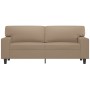 2-seater sofa in cappuccino-colored synthetic leather 140 cm by , Sofas - Ref: Foro24-359421, Price: 253,39 €, Discount: %