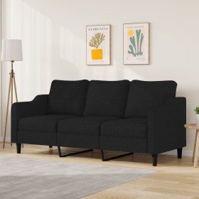 Sofá de 3 plazas de tela negro 180 cm de , Sofás - Ref: Foro24-359371, Precio: 301,37 €, Descuento: %