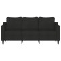 Sofá de 3 plazas de tela negro 180 cm de , Sofás - Ref: Foro24-359371, Precio: 309,82 €, Descuento: %