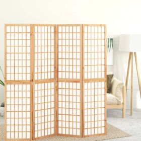 Biombo plegable con 4 paneles estilo japonés 160x170 cm de , Divisores de ambientes - Ref: Foro24-352084, Precio: 154,01 €, D...