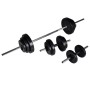 Power Tower muscle training machine with weights and dumbbells 30.5 kg by vidaXL, Weight lifting machines - Ref: Foro24-27535...