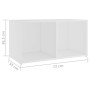 Muebles de salón 6 piezas madera de ingeniería blanco de , Muebles TV - Ref: Foro24-3080051, Precio: 124,67 €, Descuento: %