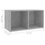 Living room furniture 8 pieces concrete gray engineered wood by , TV Furniture - Ref: Foro24-3080064, Price: 196,90 €, Discou...