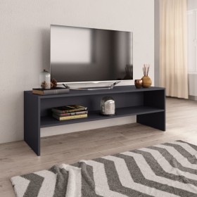 Gray plywood TV cabinet 120x40x40 cm by , TV Furniture - Ref: Foro24-800038, Price: 56,99 €, Discount: %