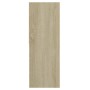 Estantería de madera contrachapada blanco y roble 67x24x161 cm de , Librerías y estanterías - Ref: Foro24-801882, Precio: 121...