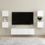 Wall living room furniture 4 pcs white 30.5x30x30 cm by , TV Furniture - Ref: Foro24-804483, Price: 96,23 €, Discount: %