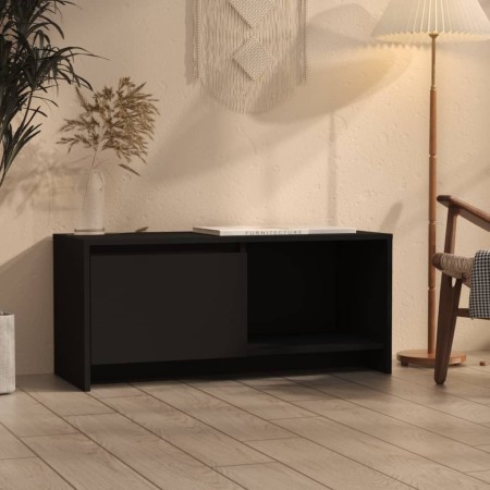 Mueble para TV madera contrachapada negro 90x35x40 cm de , Muebles TV - Ref: Foro24-809783, Precio: 63,00 €, Descuento: %