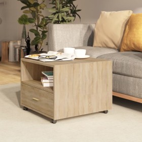 Mesa de centro madera de ingeniería roble Sonoma 55x55x40 cm de , Mesas de centro - Ref: Foro24-810929, Precio: 69,99 €, Desc...