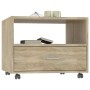 Mesa de centro madera de ingeniería roble Sonoma 55x55x40 cm de , Mesas de centro - Ref: Foro24-810929, Precio: 69,88 €, Desc...