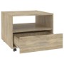 Mesa de centro madera de ingeniería roble Sonoma 55x55x40 cm de , Mesas de centro - Ref: Foro24-810929, Precio: 69,88 €, Desc...