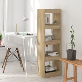 Shelving/space divider Sonoma oak color 40x30x135 cm by , Bookcases and shelves - Ref: Foro24-811622, Price: 60,99 €, Discoun...