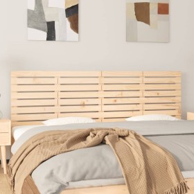 Solid pine wood wall bed headboard 186x3x63 cm by , Headboards and footboards - Ref: Foro24-824753, Price: 69,83 €, Discount: %