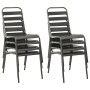 Garden dining set 9 pieces dark gray steel by , Garden sets - Ref: Foro24-46633, Price: 610,46 €, Discount: %