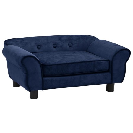 Blue plush dog sofa 72x45x30 cm by , Beds for dogs - Ref: Foro24-171040, Price: 97,36 €, Discount: %