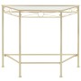 Mesa auxiliar de estilo vintage metal 87x34x73 cm dorada de vidaXL, Mesas auxiliares - Ref: Foro24-245934, Precio: 85,85 €, D...