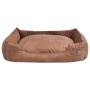 Cama para perro con cojín PU cuero artificial talla S beige de , Camas para perros - Ref: Foro24-170425, Precio: 21,80 €, Des...