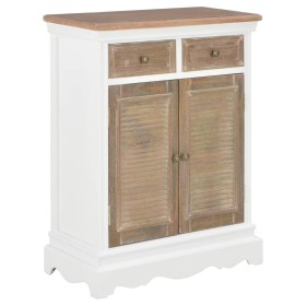 Aparador de madera maciza blanco 60x30x80 cm de , Aparadores - Ref: Foro24-280074, Precio: 199,99 €, Descuento: %