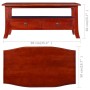 Mesa de centro clásica madera maciza caoba marrón 90x50x40 cm de , Mesas de centro - Ref: Foro24-288871, Precio: 165,89 €, De...