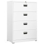 White steel filing cabinet 90x46x134 cm by , Filing cabinets - Ref: Foro24-336294, Price: 438,99 €, Discount: %