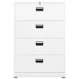 Armario archivador de acero blanco 90x46x134 cm de , Armarios archivadores - Ref: Foro24-336294, Precio: 438,99 €, Descuento: %