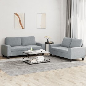 2-piece sofa set light gray fabric by , Sofas - Ref: Foro24-3201882, Price: 516,77 €, Discount: %